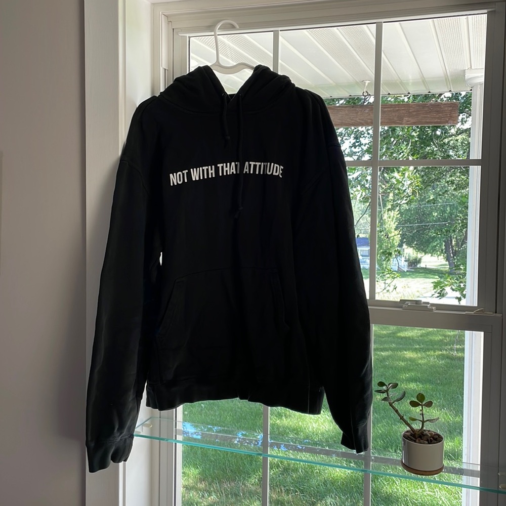 James Charles Merch “Not With That Attitude” Black Hoodie